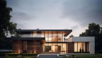 photo of modern house. AI generated Image by rawpixel.