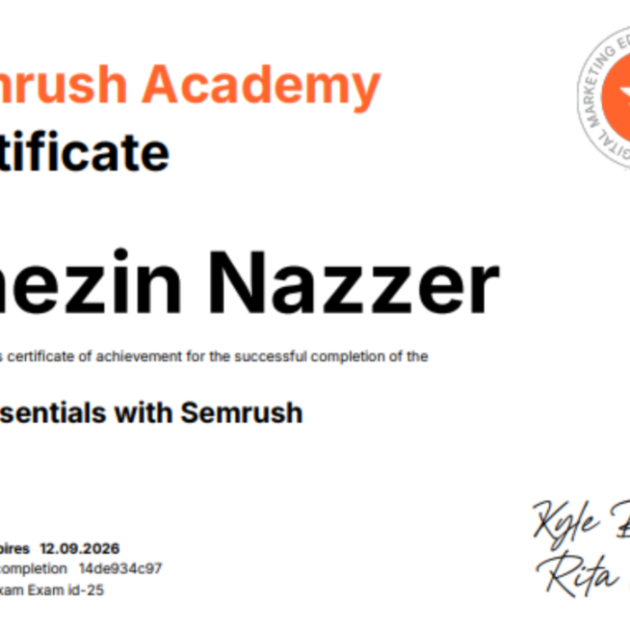 Semrush Certification Semrush Certification